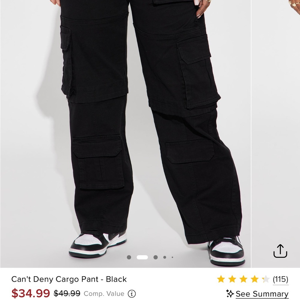 Fashion Nova Midnight Black Trousers